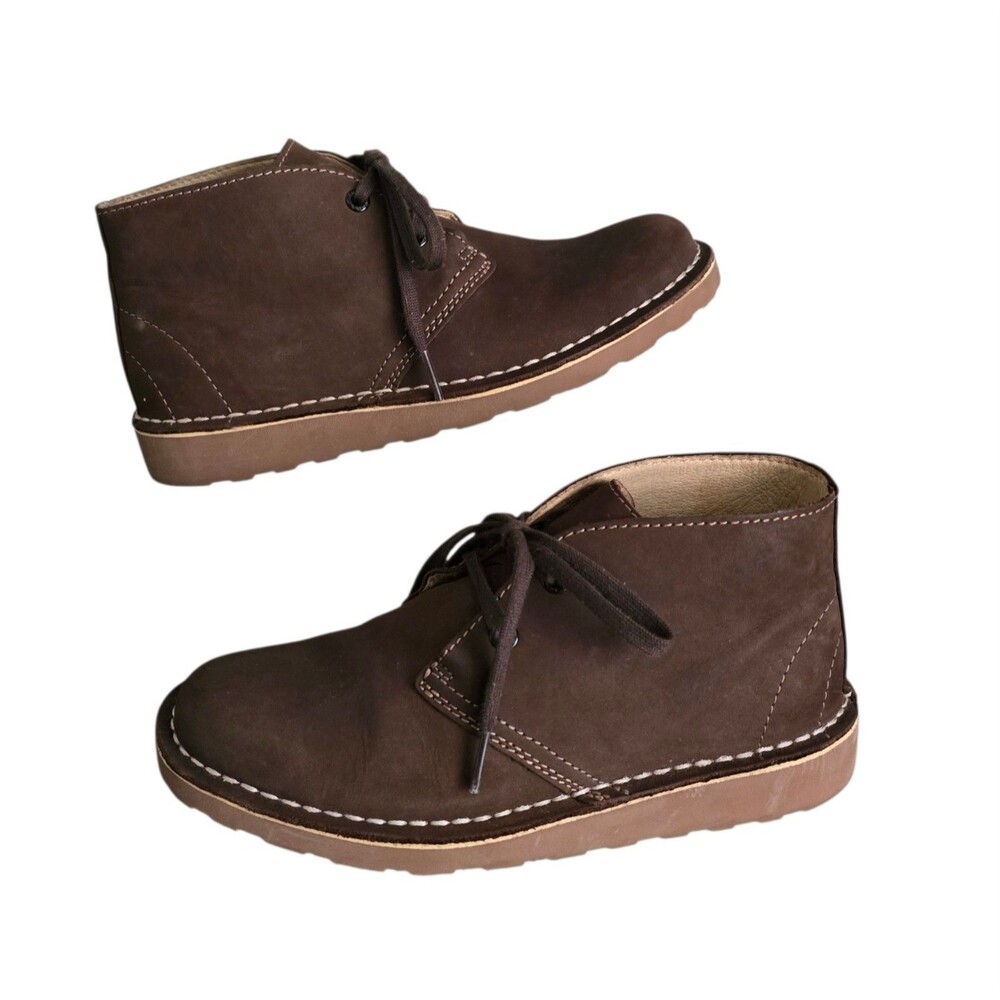 LL Bean Stonington Chukka Boots Womens Size 6.5 M Brown Leather Lace Up Shoes